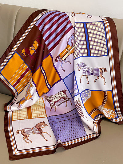 Square Animal Printed Scarfs&Hats