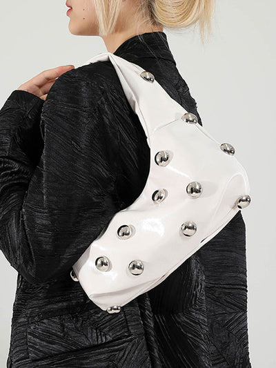 Geometric Rivet Handbags Shoulder Bags