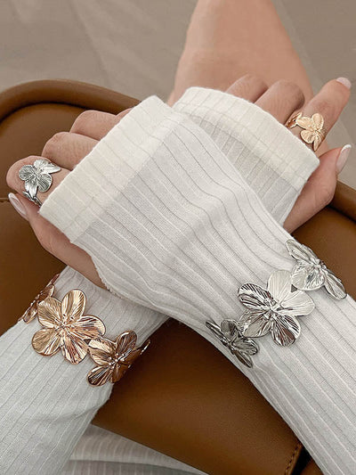 Flower Shape Geometric Bracelet Accessories Rings Accessories