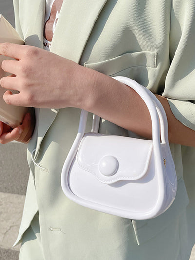 Chains Solid Color Crossbody Bags Satchels