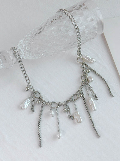 Chains Geometric Tasseled Necklaces Accessories