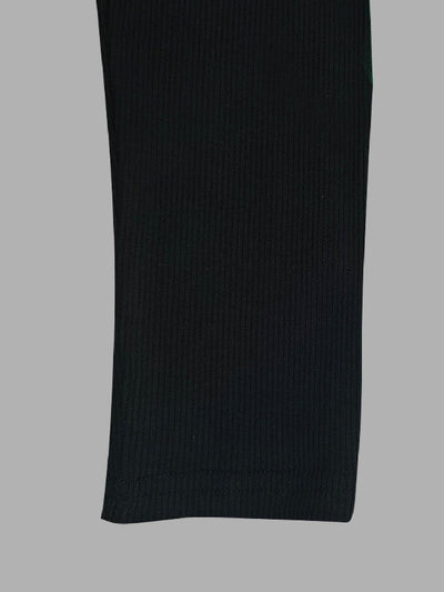 Skinny Solid Color Split-Joint High Neck T-shirts