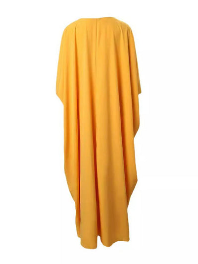 Batwing Sleeves Split-Front V-Neck Cover-Ups Tops + High Waisted Elasticity Pants Two Pieces Set