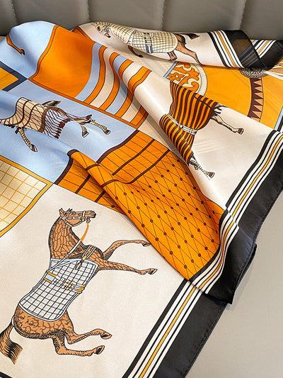 Square Animal Printed Scarfs&Hats