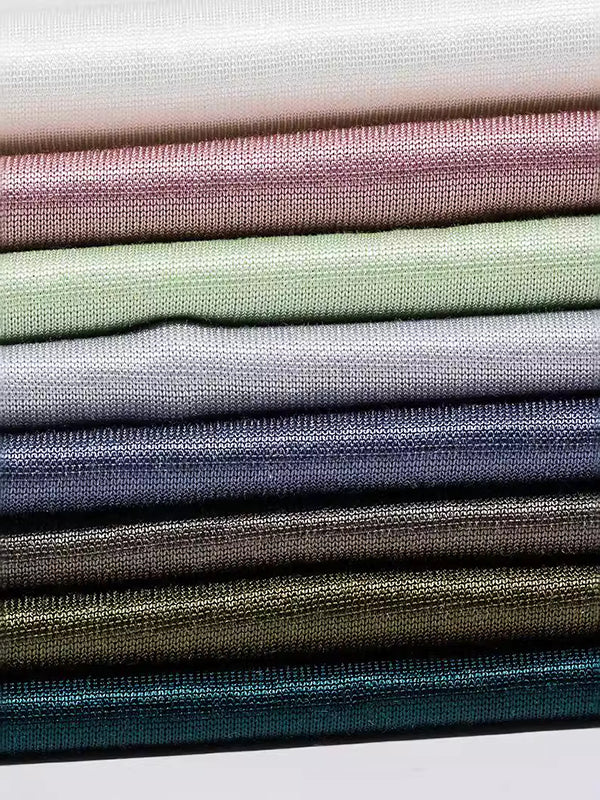 Loose Short Sleeves Shiny Solid Color Round-Neck T-Shirts Tops