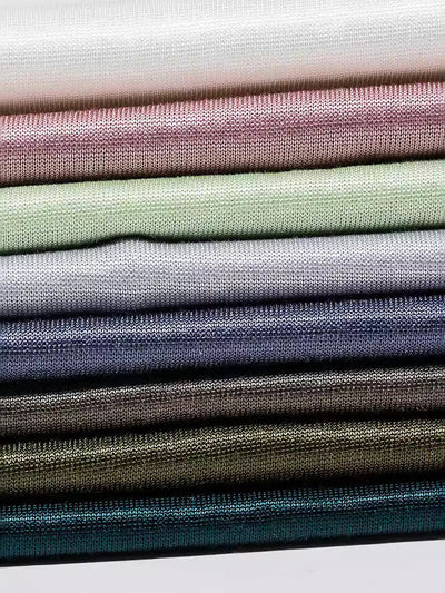 Loose Short Sleeves Shiny Solid Color Round-Neck T-Shirts Tops