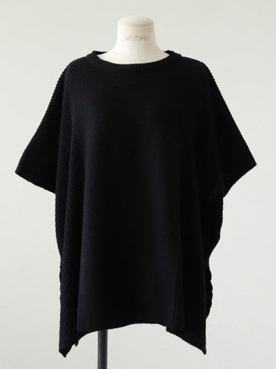 Casual Loose Split-Side Round-Neck Sweater Tops