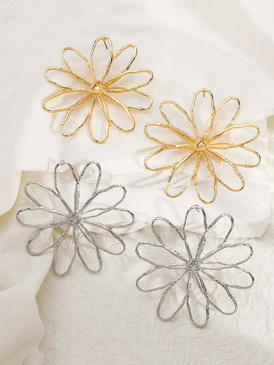 Flower Shape Drop Earrings