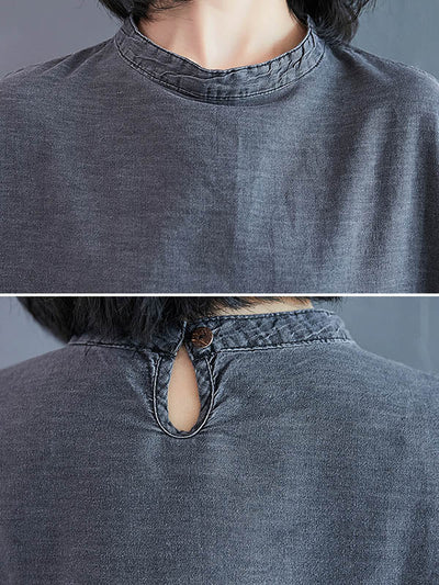 Original Split-Joint With Pocket Denim Dress