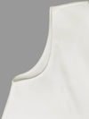 A-Line Loose Solid Color Split-Joint Round-Neck Vest Top