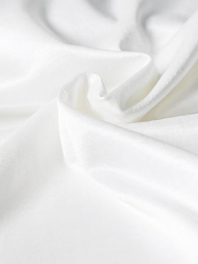 Loose Short Sleeves Shiny Solid Color Round-Neck T-Shirts Tops