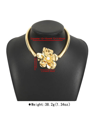 Flower Shape Drop Earrings Necklaces Accessories
