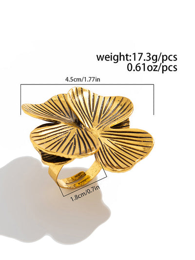 Irregularity Flower Shape Geometric Rings Accessories