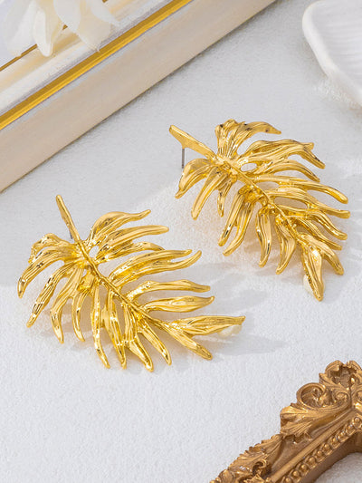 Geometric Leaves Shape Earrings Accessories