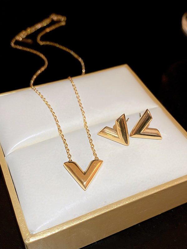 Geometric Solid Color Necklaces Accessories