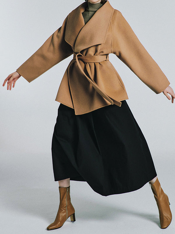 A-Line Loose Solid Color Skirts Bottoms