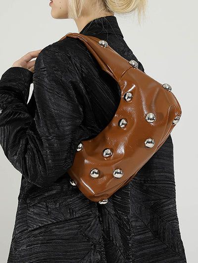 Geometric Rivet Handbags Shoulder Bags