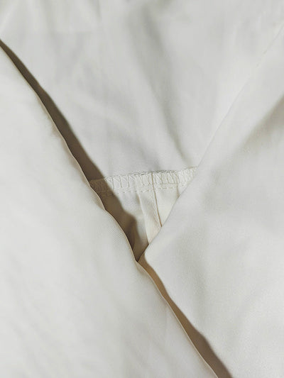 Long Sleeves Loose Contrast Color V-Neck Evening Dresses Maxi Dresses