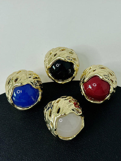 Geometric Shiny Rings Accessories