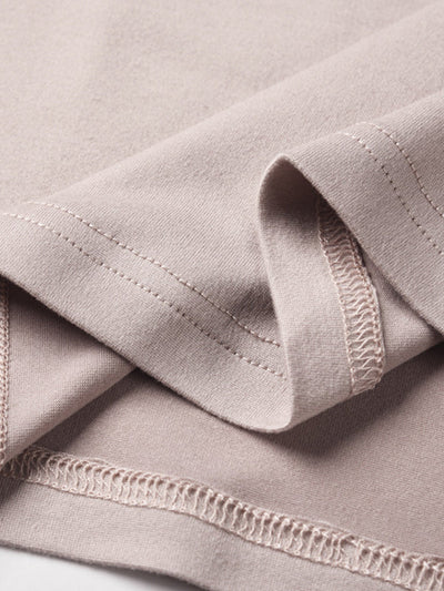 Simple Solid Color T-Shirt & Pants Two Pieces Set