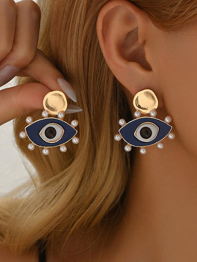 Eye Shape Geometric Earrings Accessories