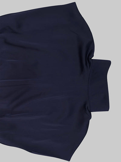 Loose Raglan Sleeve Solid Color Split-Joint Tied Waist High Neck Maxi Dresses