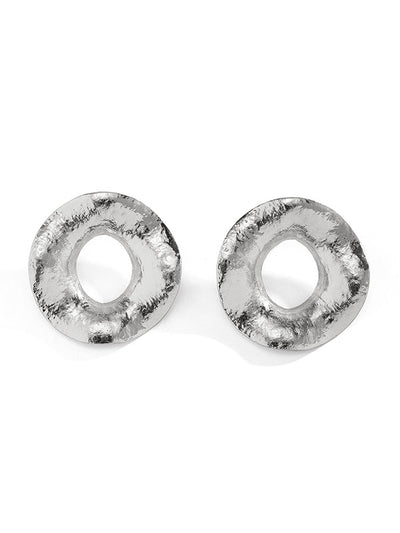 Geometric Hollow Solid Color Drop Earrings