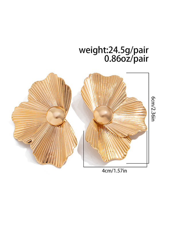 Irregularity Flower Shape Earrings Accessories