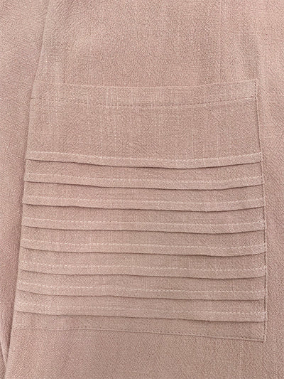 High Waisted Long Sleeves Pockets Solid Color High Neck Jumpsuits