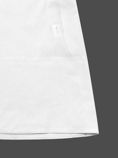 Loose Short Sleeves Solid Color Deep V-Neck Midi Dresses Shirt Dress