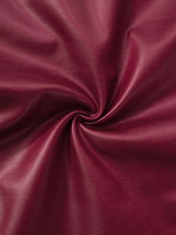 Skinny Sleeveless Shiny Solid Color Split-Joint Spaghetti-Neck Vest Top