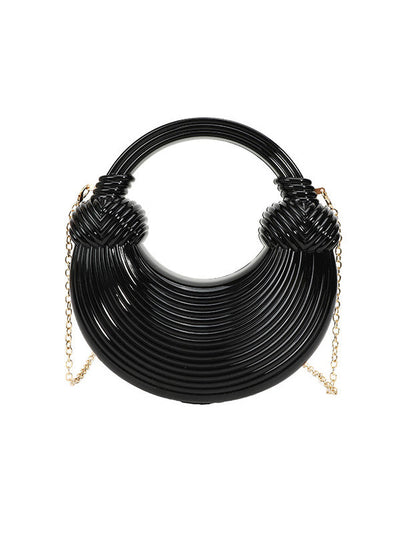 Chains Geometric Shiny Bags