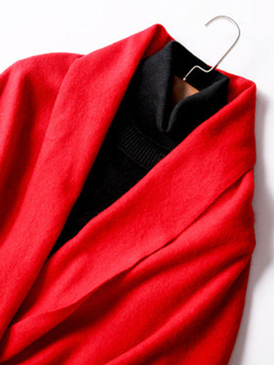 Keep Warm Solid Color Tasseled Shawl&Scarf