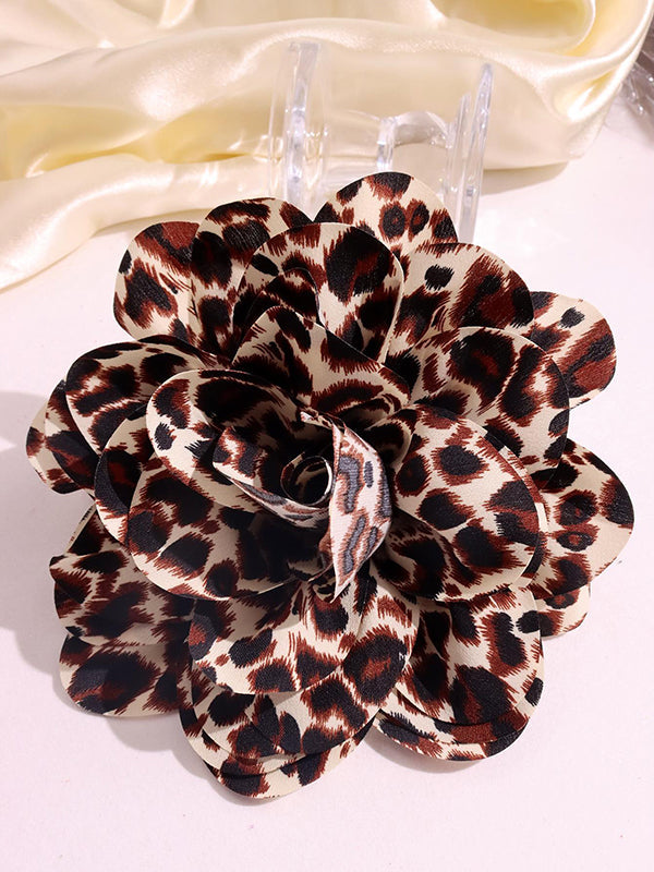 Flower Shape Leopard Brooch Accessories