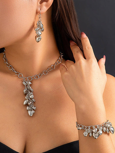 Chains Geometric Heart Shape Necklaces Accessories