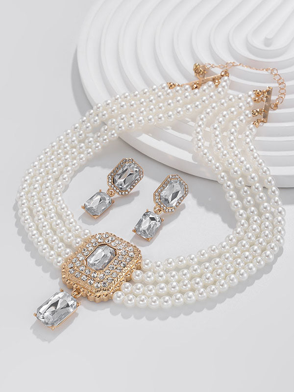 Geometric Drop Earrings Necklaces Accessories