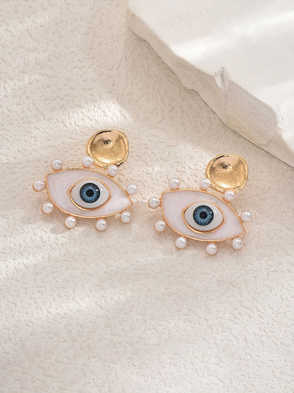 Eye Shape Geometric Earrings Accessories