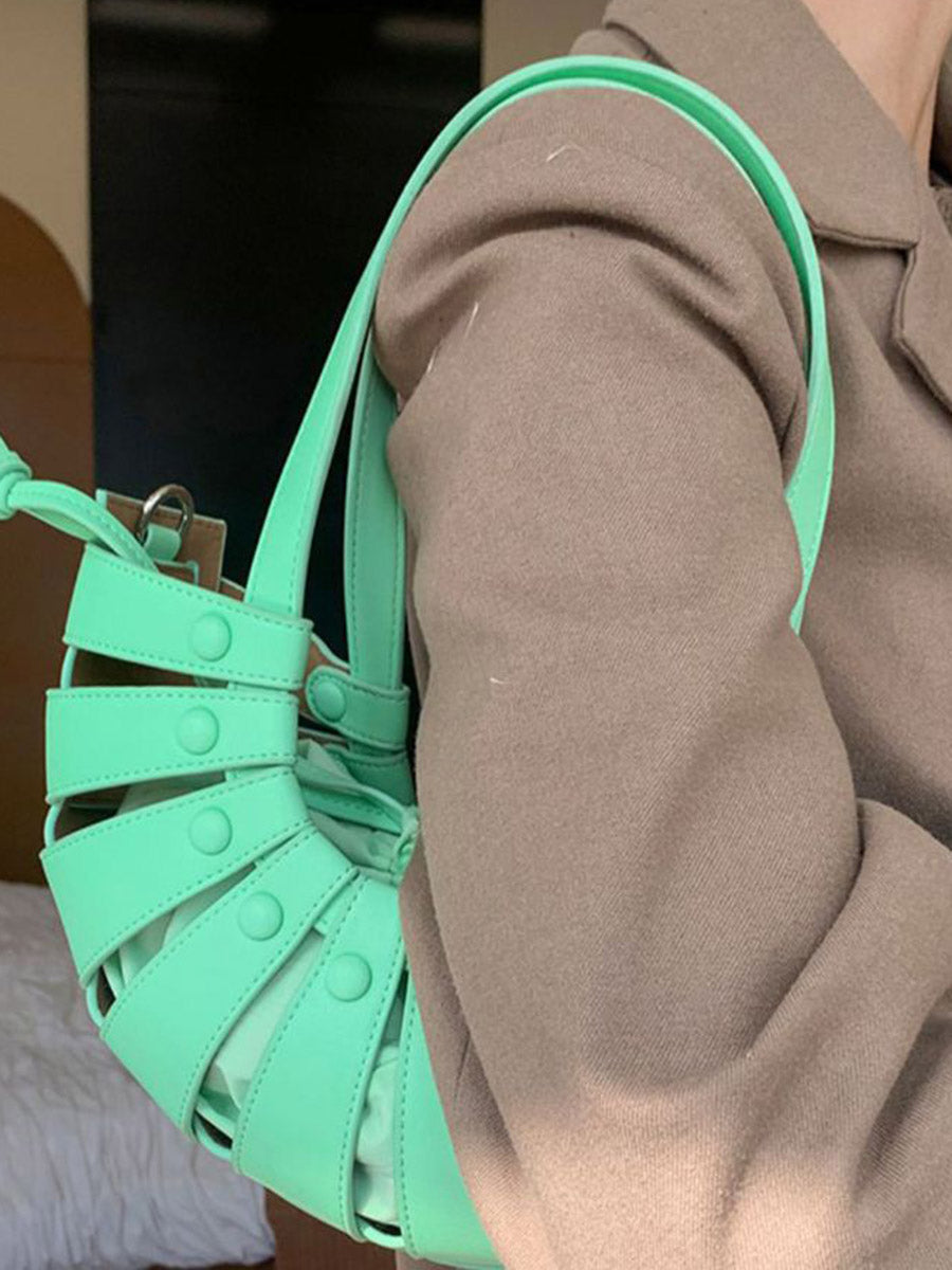 Drawstring Hollow Evening Bags & Clutches
