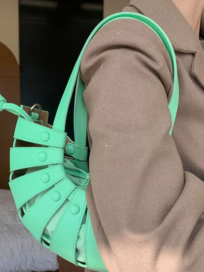 Drawstring Hollow Evening Bags & Clutches