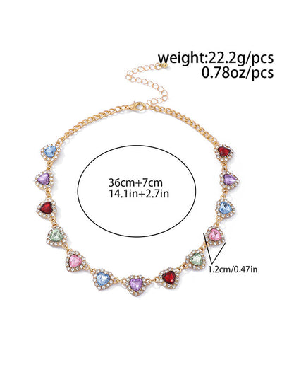 Geometric Heart Shape Necklaces Accessories