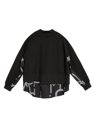 Original Split-Joint False Two Sweatshirt Tops