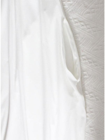 Loose Short Sleeves Solid Color Round-Neck Maxi Dresses