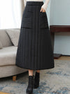Vintage Loose Elasticity High-Waisted A-Line Padded Skirt Bottom