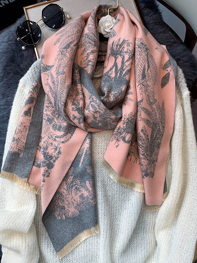 Imitation Cashmere Shawl Printed Warm Scarf