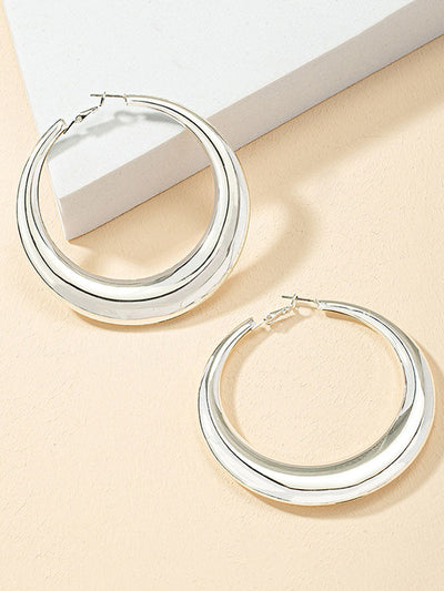 Geometric Solid Color Earrings Accessories