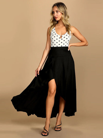 Casual Irregularity Solid Color Skirts Bottoms