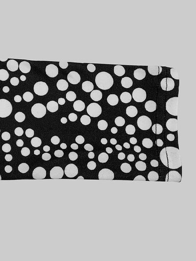 Long Sleeves Skinny Printed High-Neck T-Shirts Tops