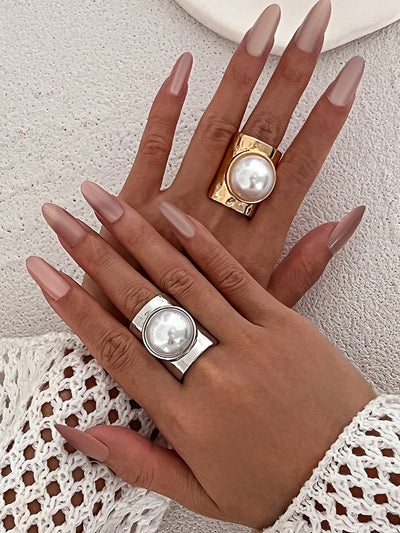 Geometric Shiny Rings Accessories