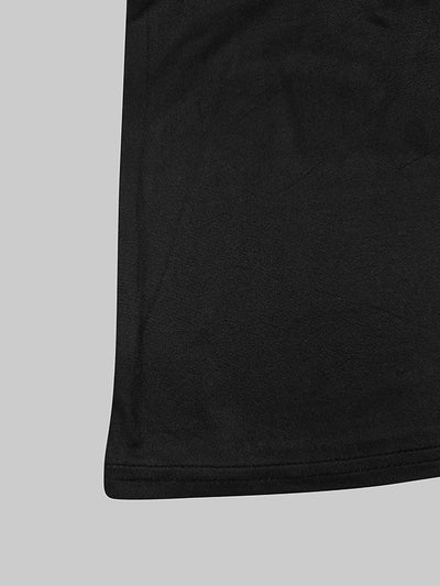 Long Sleeves Skinny Flower Print Split-Joint High Neck T-Shirts Tops