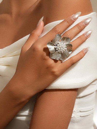 Flower Shape Geometric Rings Accessories